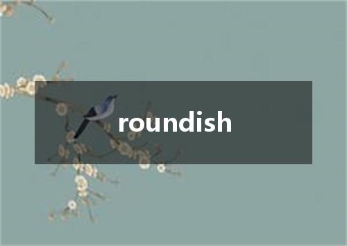 roundish是什么意思