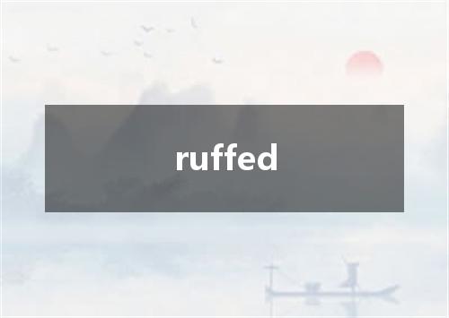 ruffed是什么意思