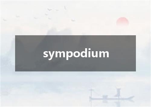 sympodium是什么意思