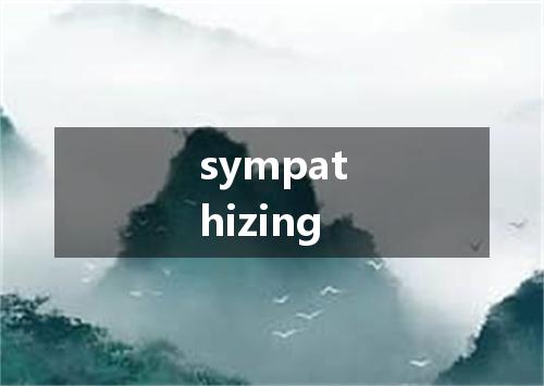 sympathizing是什么意思