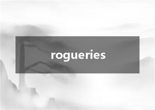 rogueries是什么意思