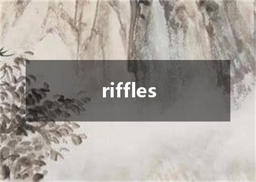riffles是什么意思