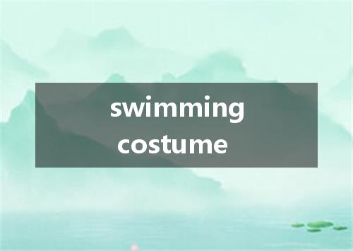 swimming costume是什么意思