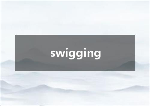 swigging是什么意思