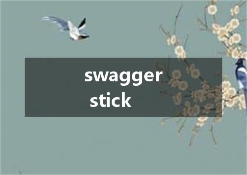 swagger stick是什么意思