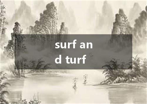 surf and turf是什么意思