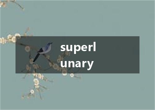 superlunary是什么意思