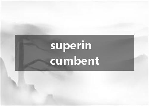 superincumbent是什么意思