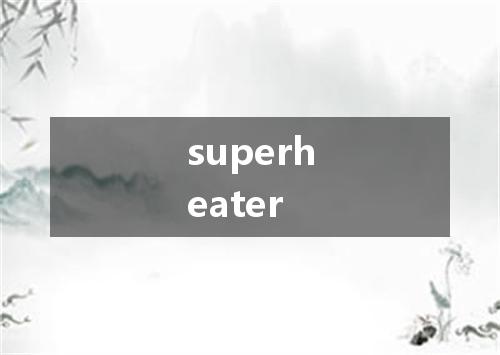 superheater是什么意思