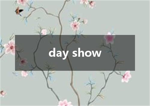 day show是什么意思