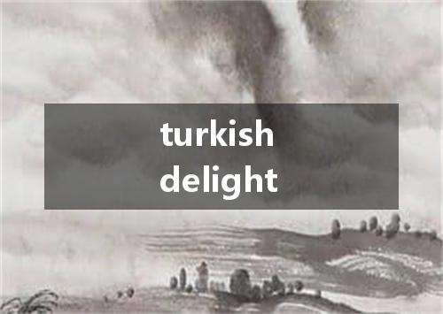 turkish delight是什么意思