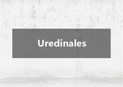 Uredinales是什么意思