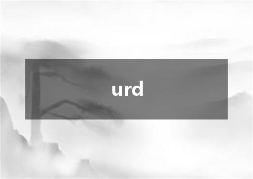 urd是什么意思