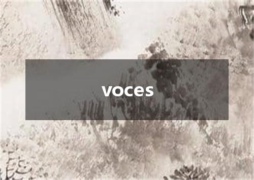 voces是什么意思