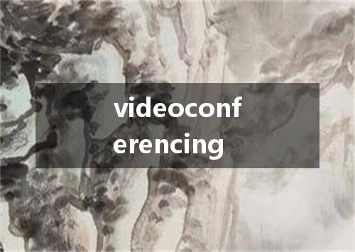 videoconferencing是什么意思