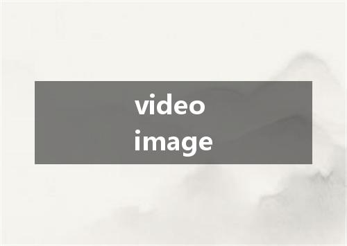 video image是什么意思