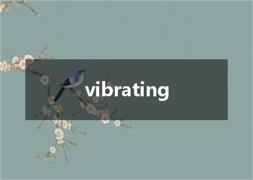 vibrating是什么意思