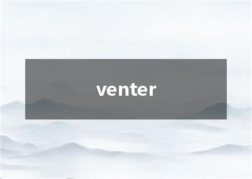 venter是什么意思