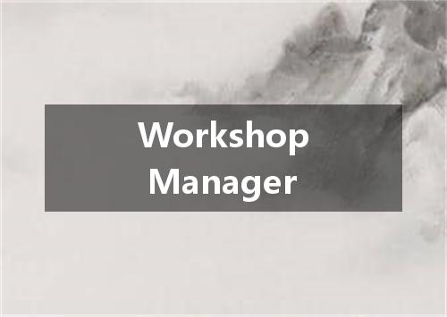Workshop Manager是什么意思