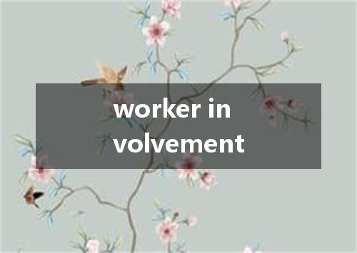 worker involvement是什么意思
