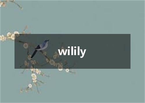 wilily是什么意思
