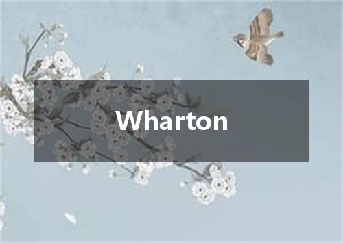 Wharton是什么意思