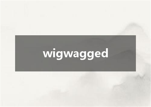 wigwagged是什么意思