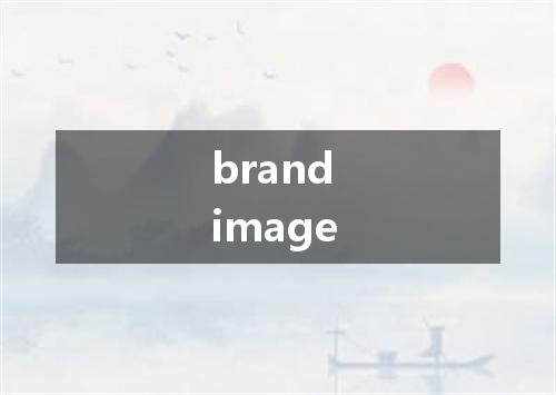 brand image是什么意思