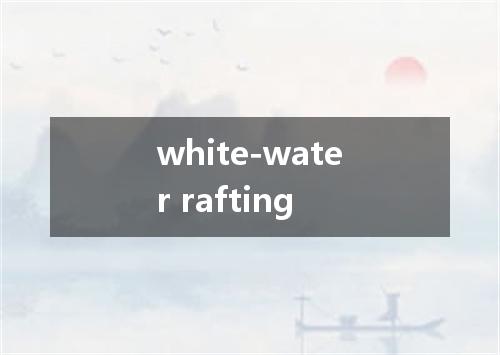 white-water rafting是什么意思