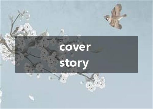 cover story是什么意思