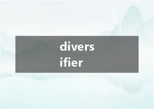 diversifier是什么意思