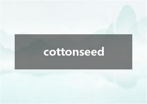 cottonseed是什么意思