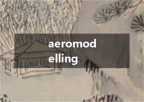 aeromodelling是什么意思