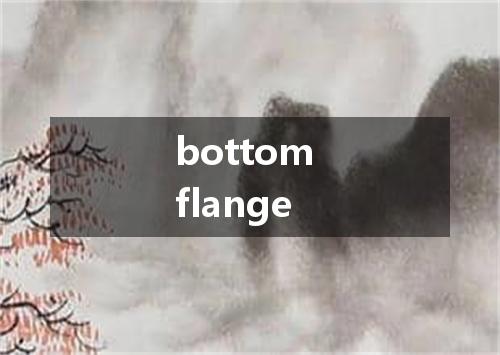 bottom flange是什么意思
