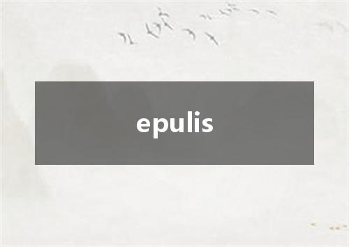 epulis是什么意思