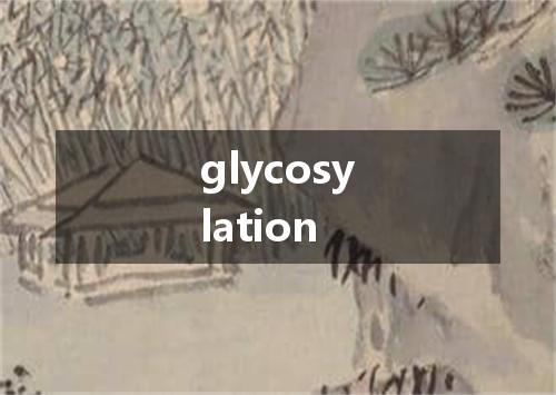 glycosylation是什么意思
