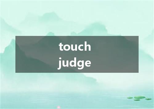 touch judge是什么意思