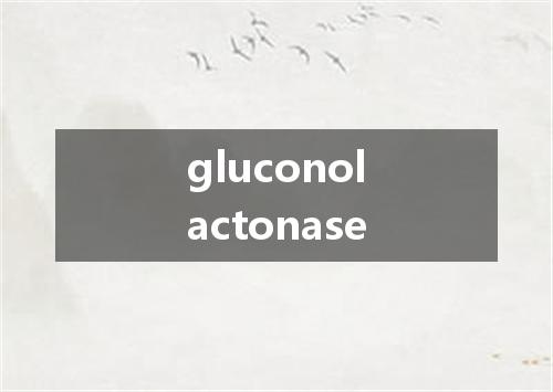gluconolactonase是什么意思