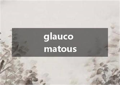 glaucomatous是什么意思