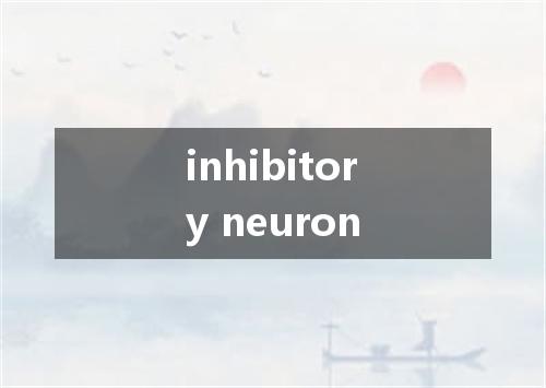 inhibitory neuron是什么意思