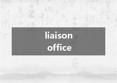 liaison office是什么意思