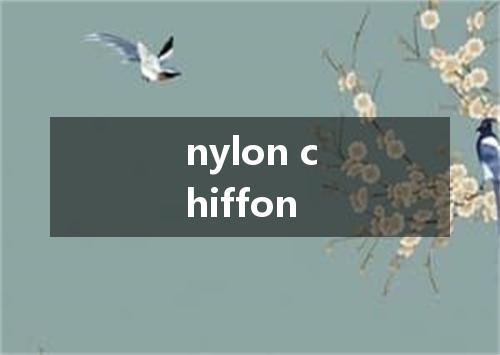 nylon chiffon是什么意思