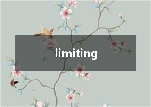 limiting是什么意思