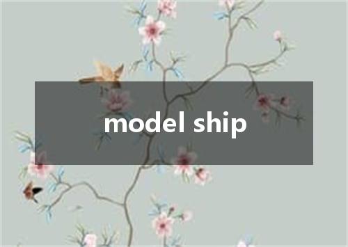 model ship是什么意思