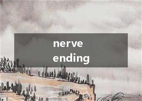 nerve ending是什么意思