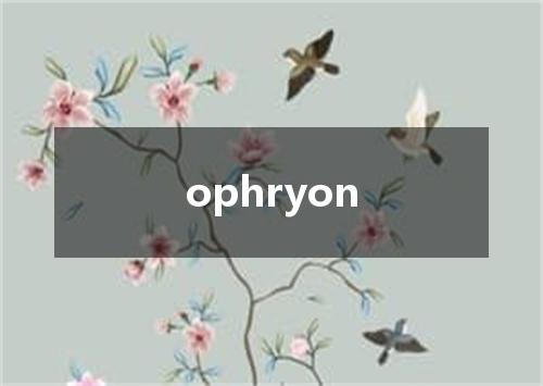 ophryon是什么意思