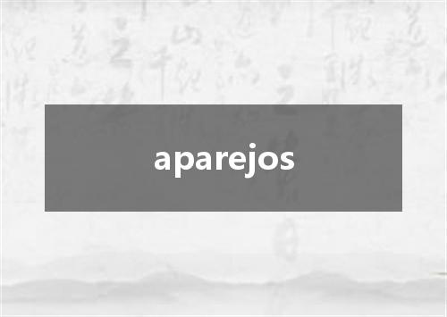 aparejos是什么意思