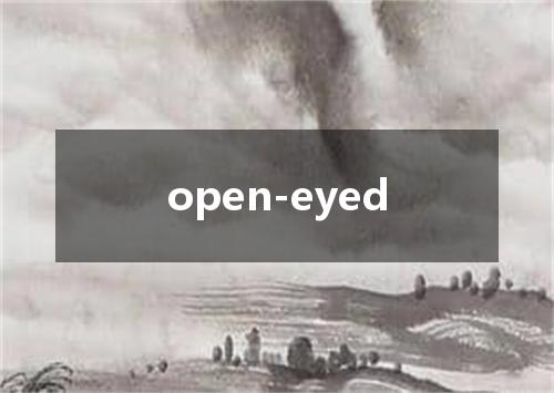 open-eyed是什么意思