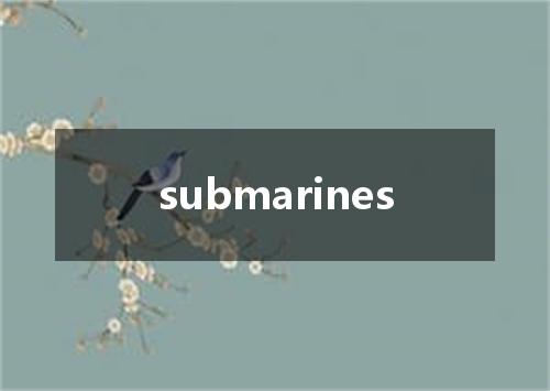 submarines是什么意思