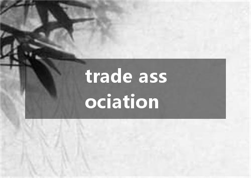 trade association是什么意思